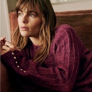 Sézane Joyce Jumper in Raisin